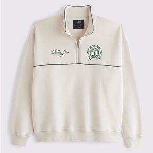 Abercrombie & Fitch Men’s Memorial Tournament Beige Quarter Zip Tall XL